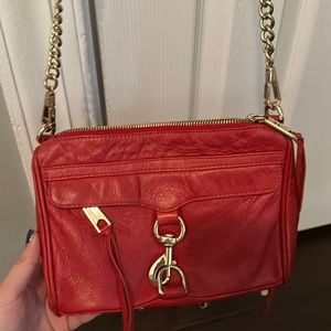 Rebecca Minkoff Mini Mac red crossbody bag
